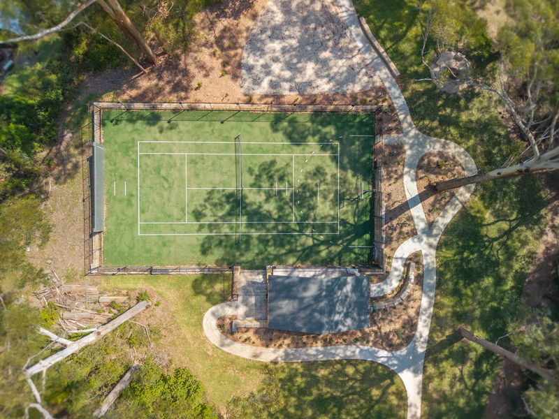 Treetop Acreage with Tennis Court